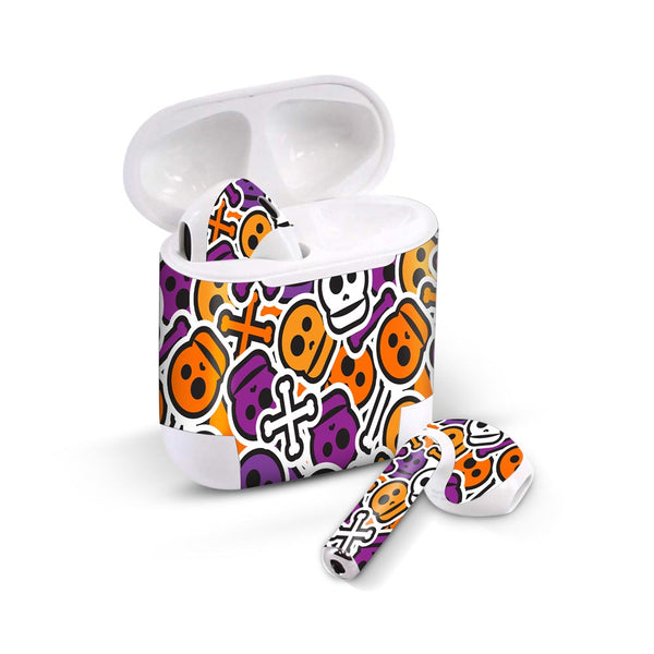 Skull Halloween Pattern - Airpods 1/2/3 Skin