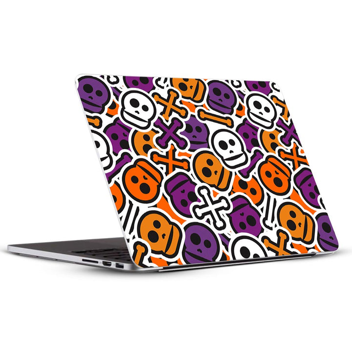 Skull Halloween Pattern - Laptop Skins