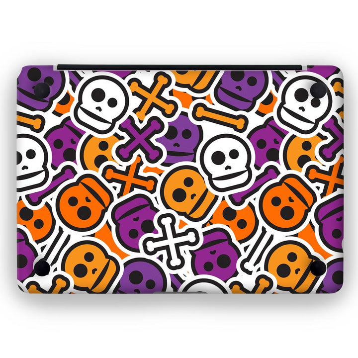 Skull Halloween Pattern - MacBook Skins