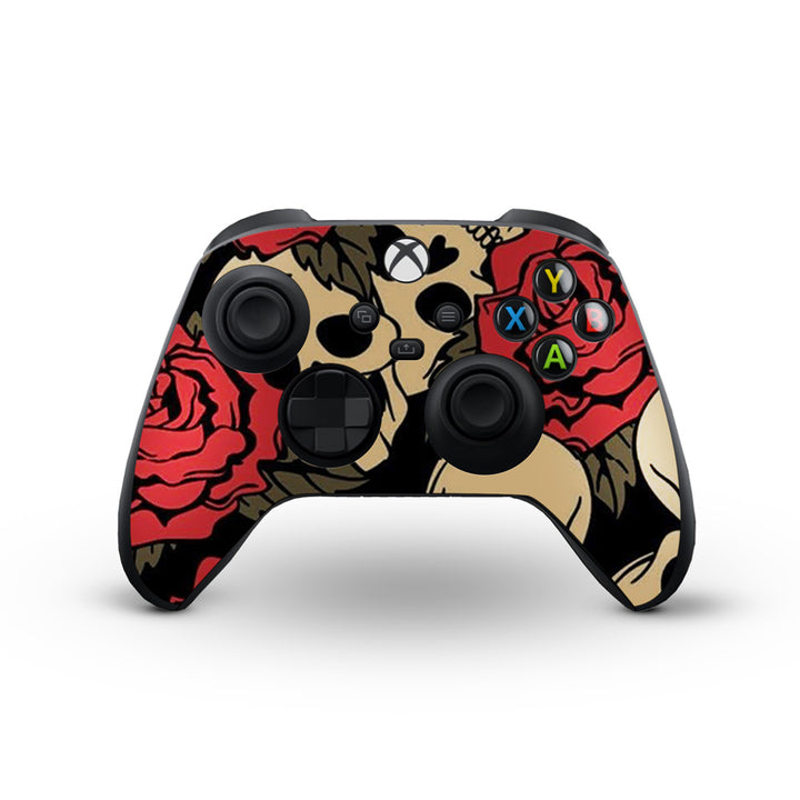 Skull Rose - Skins for X-Box Series Controller by Sleeky India