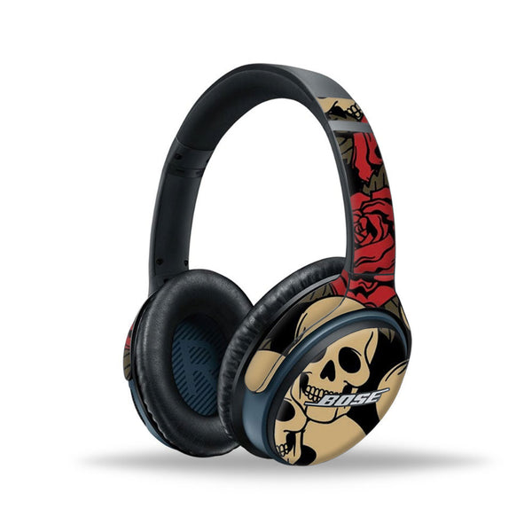 Skull Rose - Bose SoundLink wireless headphones II Skins