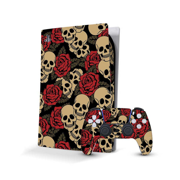 Skull rose - Sony PlayStation 5 Console Skins