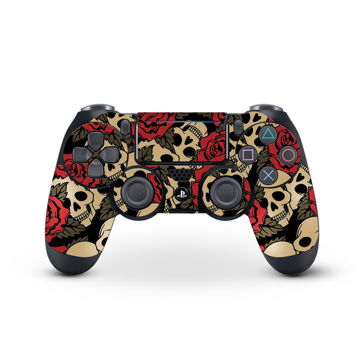 Skull Rose - Skins for PS4 controller by Sleeky India