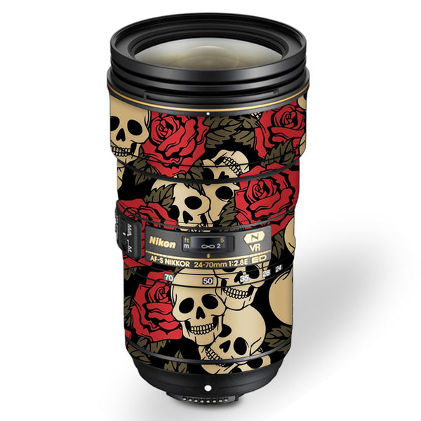 Skull Roses - Nikon Lens Skin