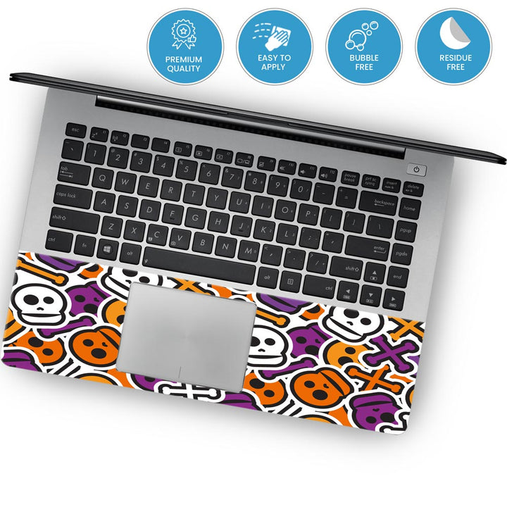 Skull Halloween Pattern - Laptop Skins