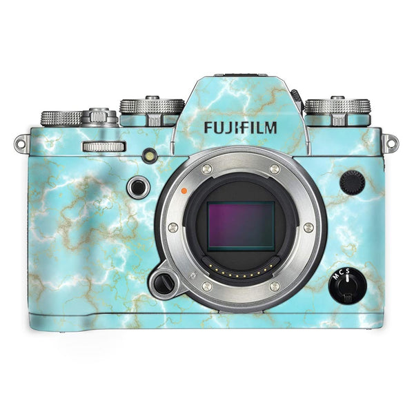 Sky Blue Marble - FujiFilm Camera Skin