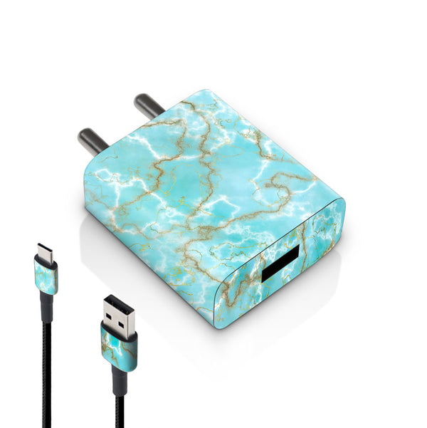 Sky Blue Marble - MI 10W & 18W Charger Skin