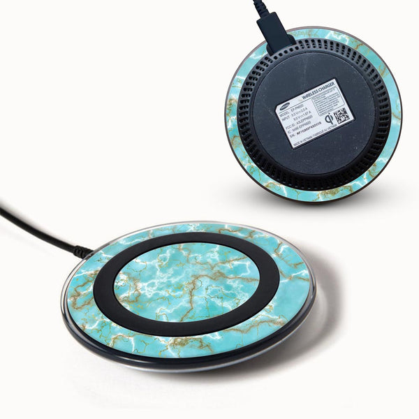 Sky Blue Marble - Samsung Wireless Charger 2015 Skins