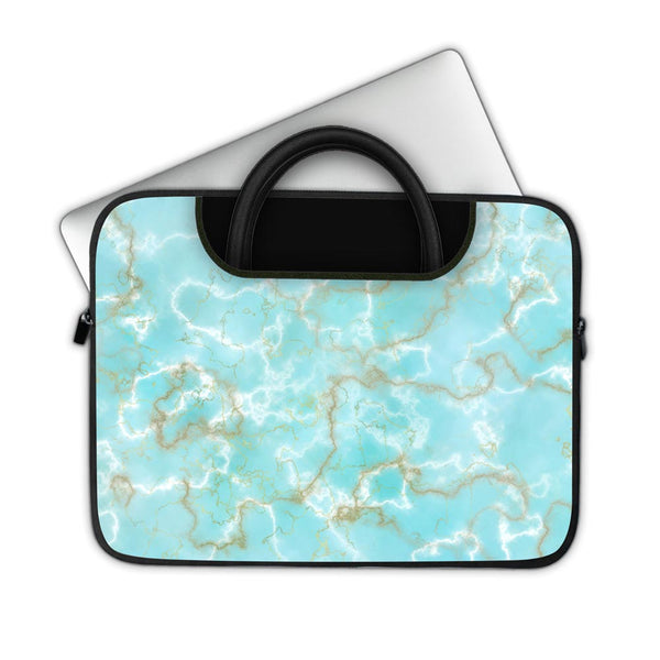 Sky Blue Marble - Pockets Laptop Sleeve