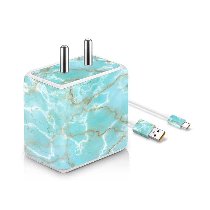 Sky Blue Marble - VOOC Charger Skin