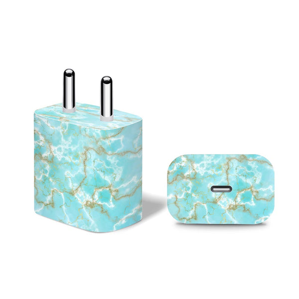 Sky Blue Marble - Apple 20W Charger Skin