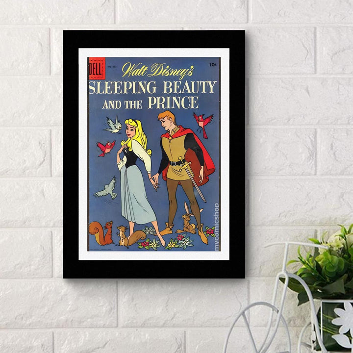 Sleeping Beauty And The Prince - Framed Poster