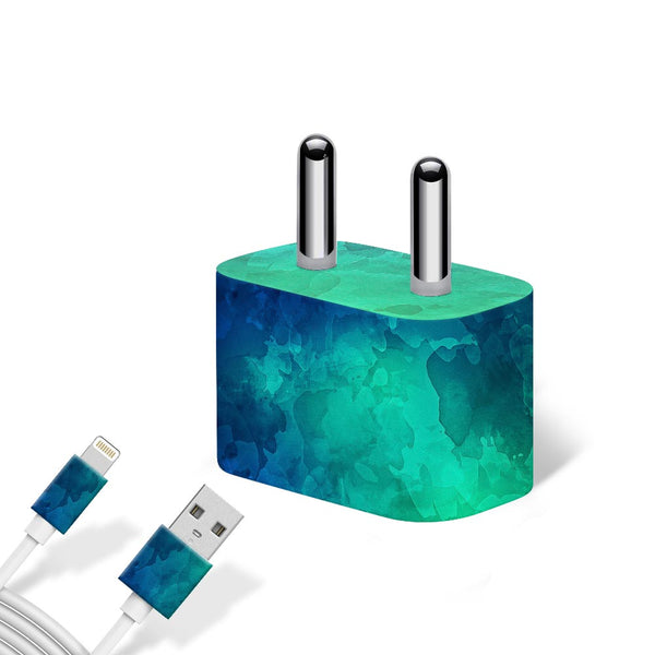 Smoky Glass Green - Apple charger 5W Skin