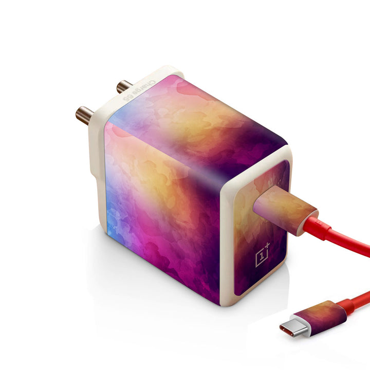 Smoky Glass Rainbow - Oneplus Warp 65W Charger skin