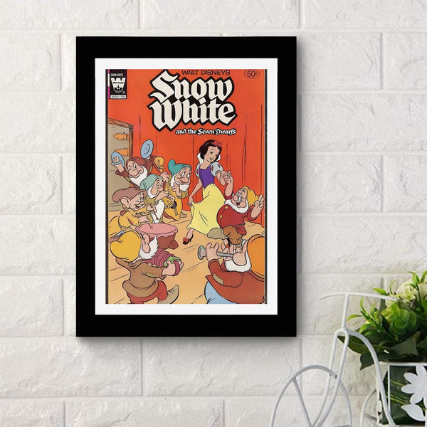 Snow White And Seven Dwarfs - Framed Poster