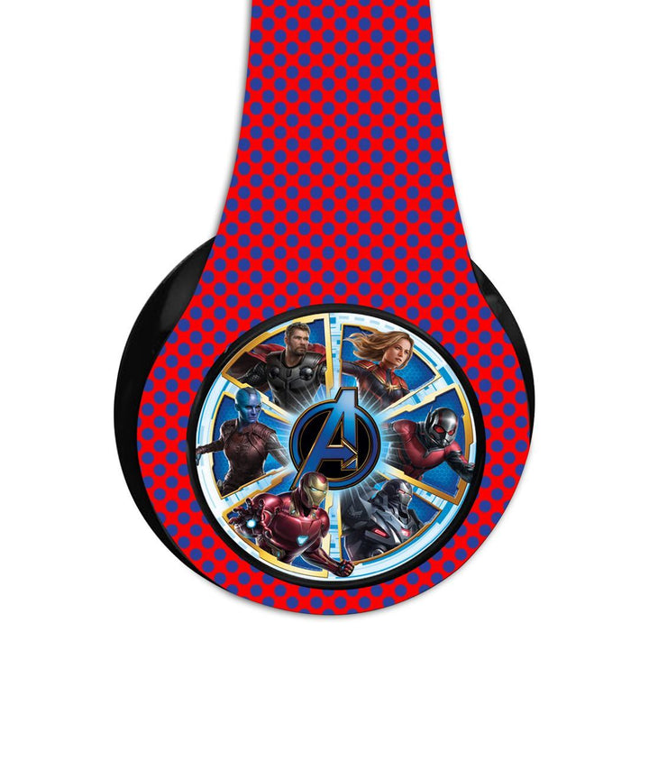 Avengers Endgame Ensemble - Decibel Wireless On Ear Headphones By Sleeky India, Marvel Headphones, Dc headphones, Anime headphones, Customised headphones 