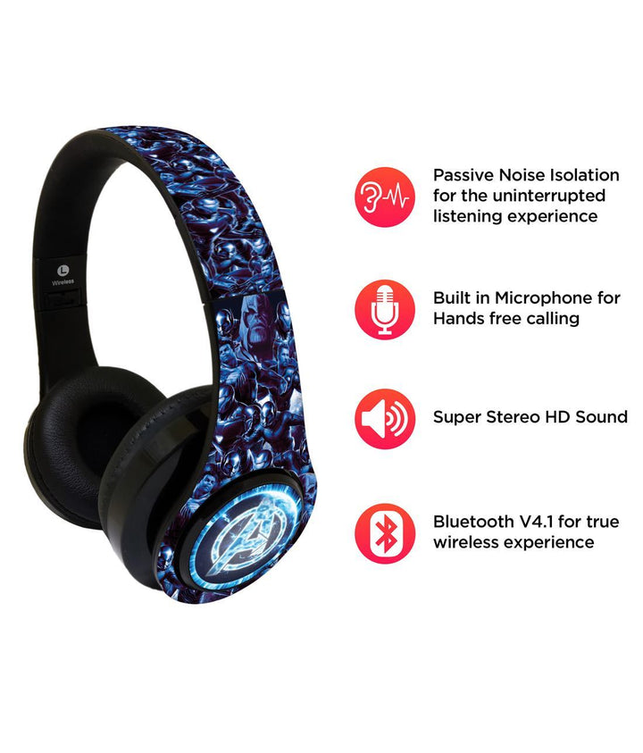 Avengers Endgame Hurricane - Decibel Wireless On Ear Headphones By Sleeky India, Marvel Headphones, Dc headphones, Anime headphones, Customised headphones 