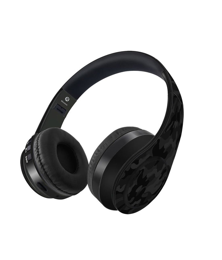 Camo Effect Black - Decibel Wireless On Ear Headphones By Sleeky India, Marvel Headphones, Dc headphones, Anime headphones, Customised headphones 