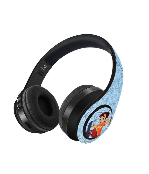 Chota Bheem Skiing - Decibel Wireless On Ear Headphones By Sleeky India, Marvel Headphones, Dc headphones, Anime headphones, Customised headphones 