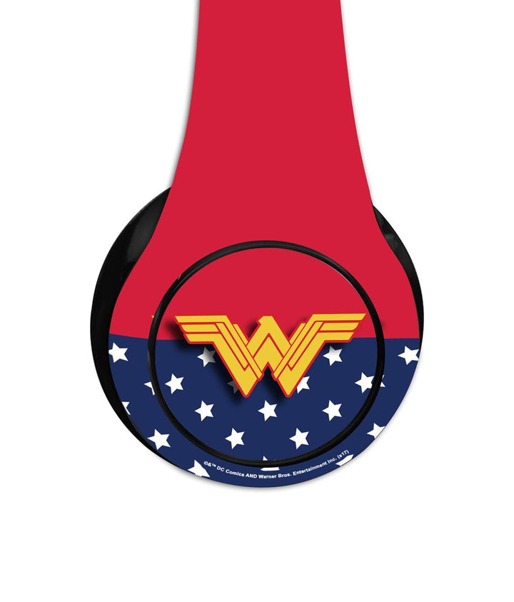 Classic Wonder Woman Logo - Decibel Wireless On Ear Headphones By Sleeky India, Marvel Headphones, Dc headphones, Anime headphones, Customised headphones 