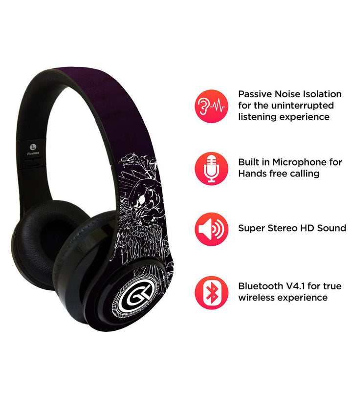 Eagle Stare - Decibel Wireless On Ear Headphones By Sleeky India, Marvel Headphones, Dc headphones, Anime headphones, Customised headphones 