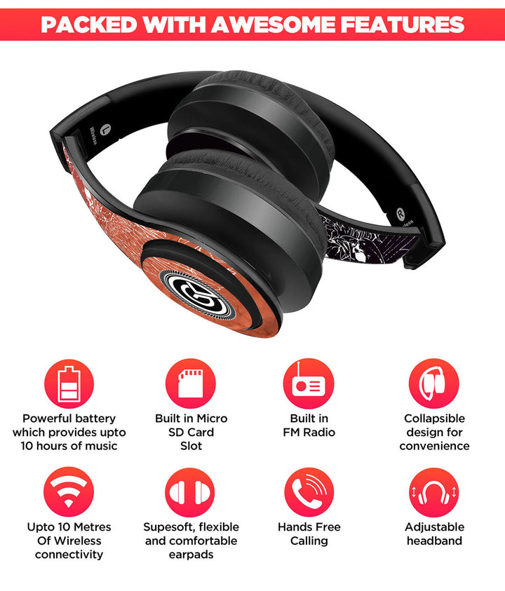 Eagle Stare - Decibel Wireless On Ear Headphones By Sleeky India, Marvel Headphones, Dc headphones, Anime headphones, Customised headphones 