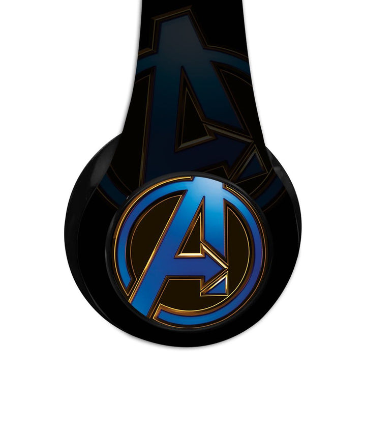 Endgame Logo Blue - Decibel Wireless On Ear Headphones By Sleeky India, Marvel Headphones, Dc headphones, Anime headphones, Customised headphones 