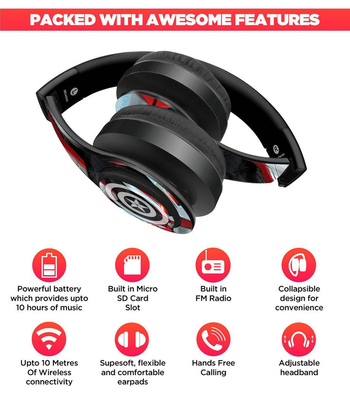 Endgame Suit Cap Am - Decibel Wireless On Ear Headphones By Sleeky India, Marvel Headphones, Dc headphones, Anime headphones, Customised headphones 