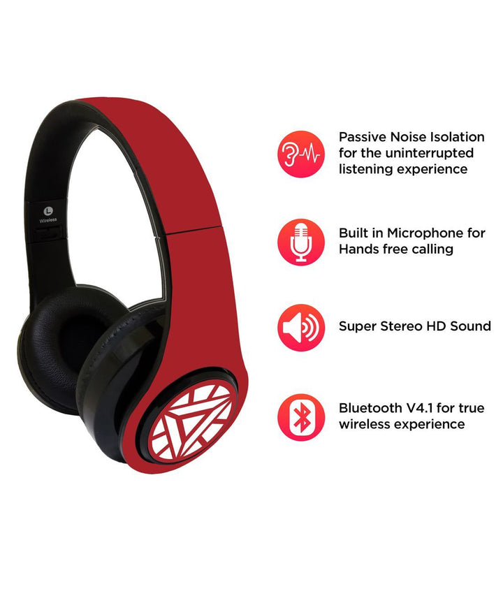 Ironman Arc Reactor - Decibel Wireless On Ear Headphones By Sleeky India, Marvel Headphones, Dc headphones, Anime headphones, Customised headphones 