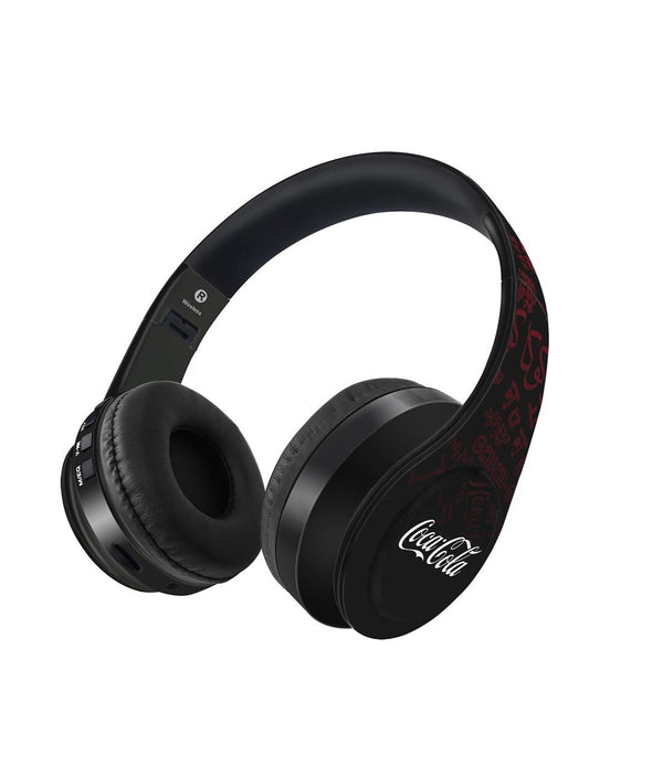 I Speak Coke Black - Decibel Wireless On Ear Headphones By Sleeky India, Marvel Headphones, Dc headphones, Anime headphones, Customised headphones 