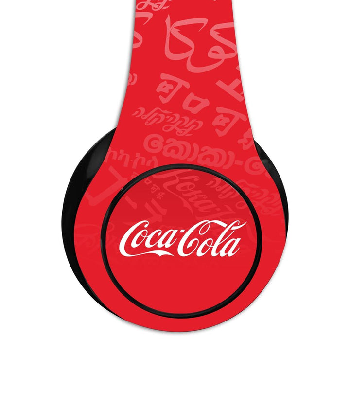 I Speak Coke Red - Decibel Wireless On Ear Headphones By Sleeky India, Marvel Headphones, Dc headphones, Anime headphones, Customised headphones 