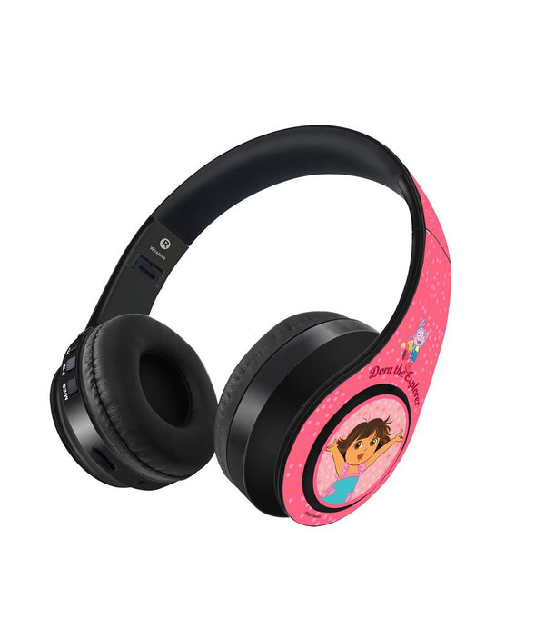 Joyful Dora - Decibel Wireless On Ear Headphones By Sleeky India, Marvel Headphones, Dc headphones, Anime headphones, Customised headphones 