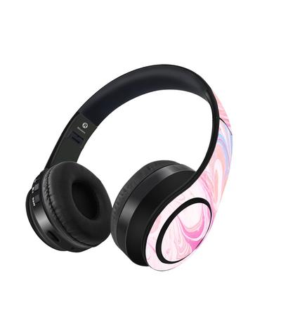 Marble Petal Pink - Decibel Wireless On Ear Headphones By Sleeky India, Marvel Headphones, Dc headphones, Anime headphones, Customised headphones 
