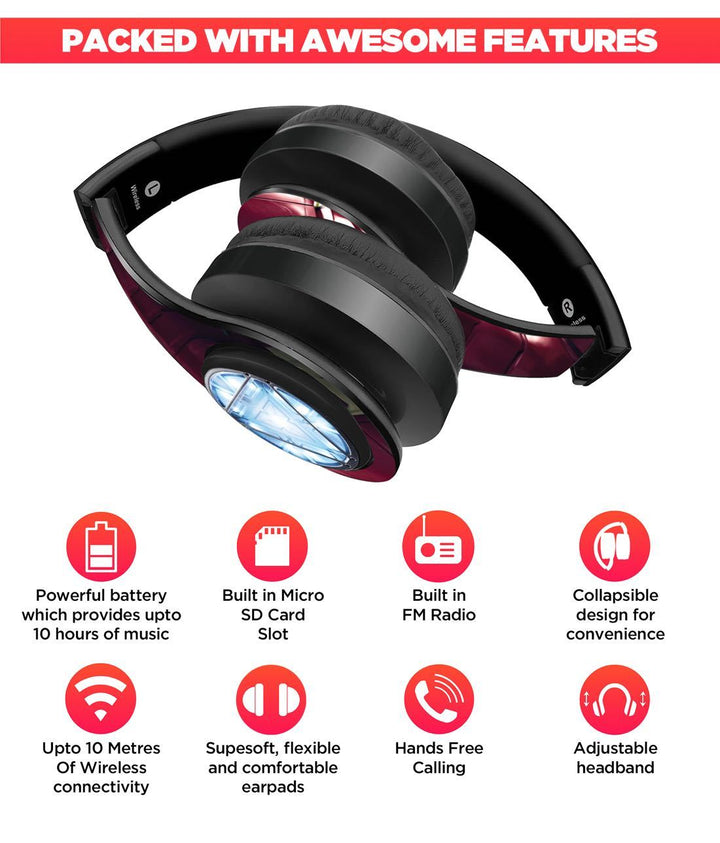 Suit up Ironman - Decibel Wireless On Ear Headphones By Sleeky India, Marvel Headphones, Dc headphones, Anime headphones, Customised headphones 