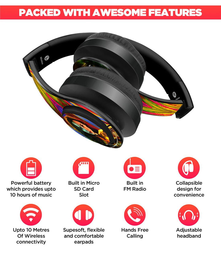 Vigorous Wonder Woman - Decibel Wireless On Ear Headphones By Sleeky India, Marvel Headphones, Dc headphones, Anime headphones, Customised headphones 
