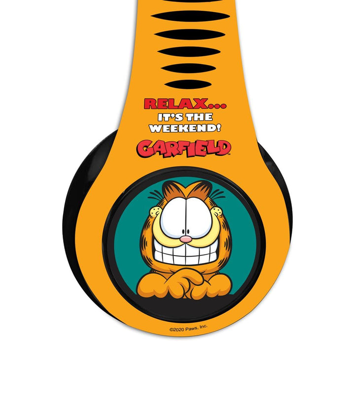 Weekend Garfield - Decibel Wireless On Ear Headphones By Sleeky India, Marvel Headphones, Dc headphones, Anime headphones, Customised headphones 