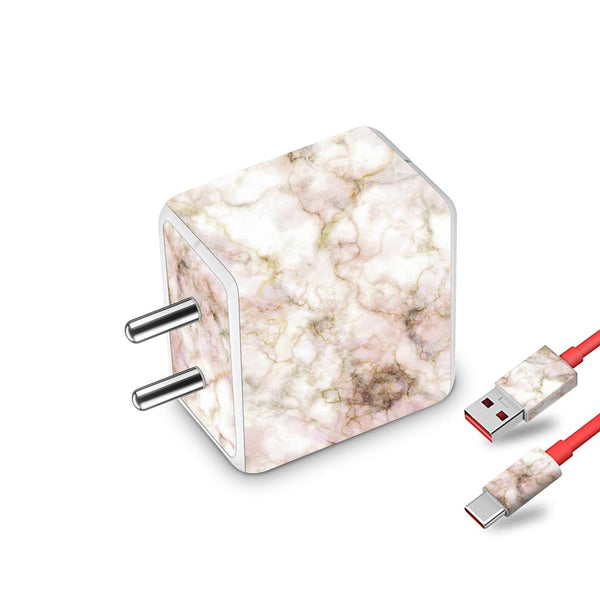 Soft Pink Marble - Oneplus Dash Charger Skin