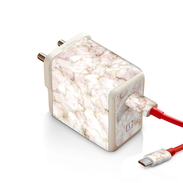 Soft Pink Marble - Oneplus Warp 65W Charger skin