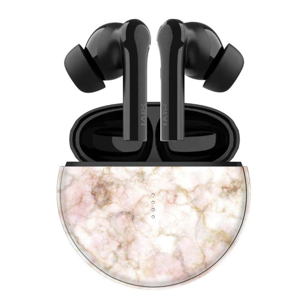 Soft Pink Marble - Mivi DuoPods F60 Skins