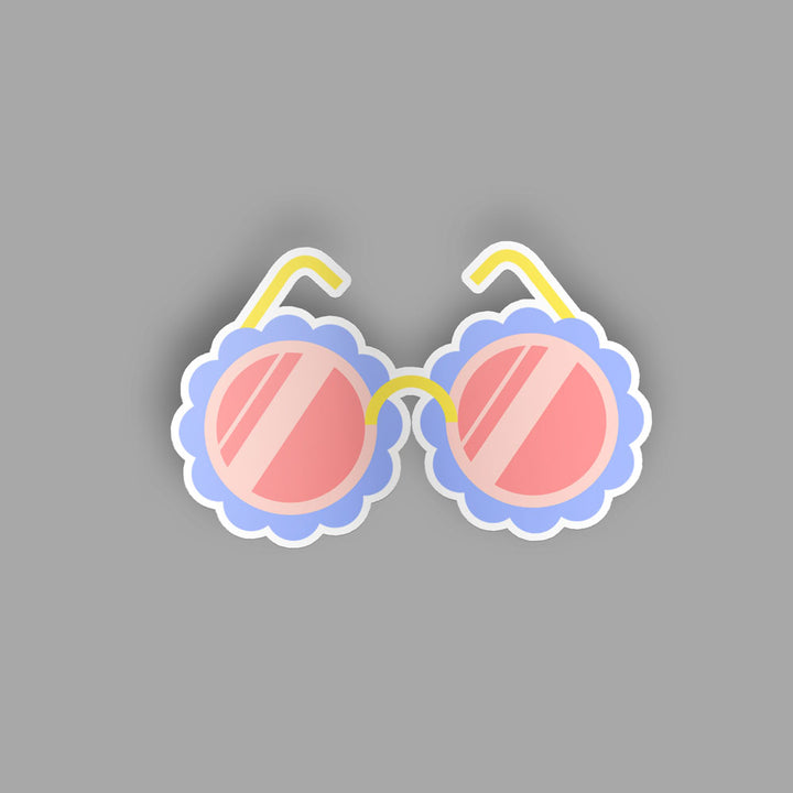 Flower glasses - Sticker