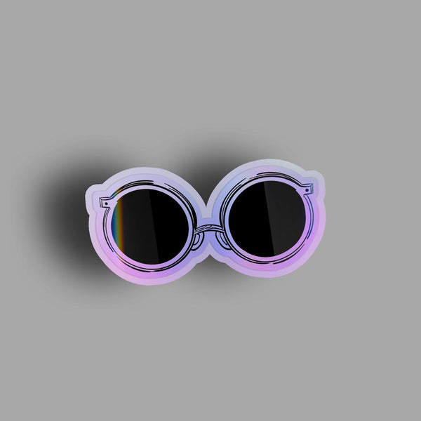 Round Sunglasses - Holographic Sticker