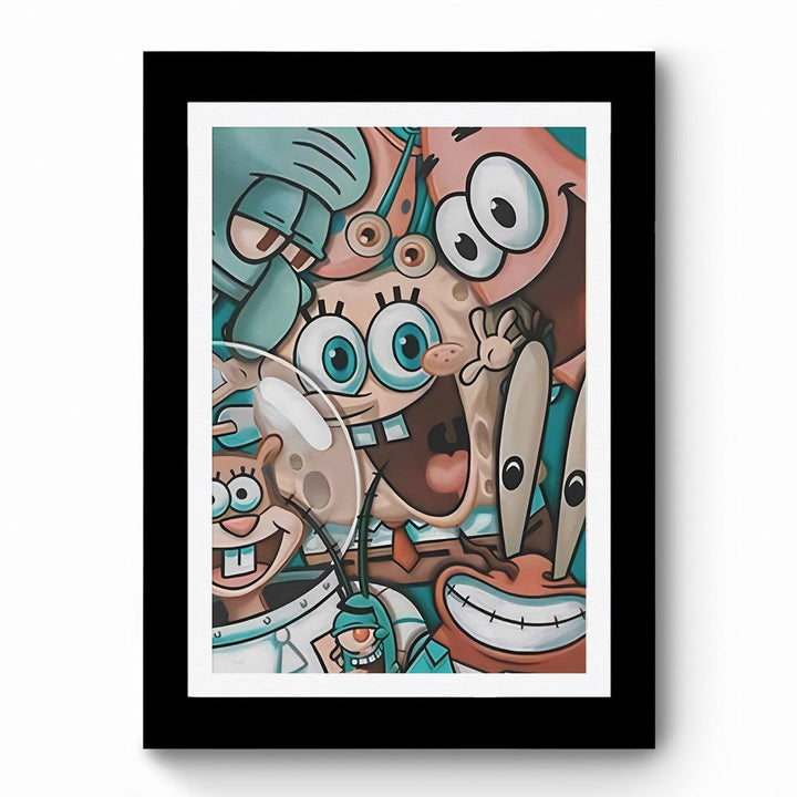 Sponge Bob Retro - Framed Poster