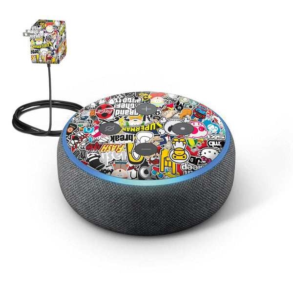 StickerArt 08 skin of Amazon Echo Dot (3rd Gen) by sleeky india