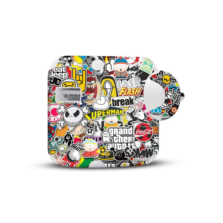 StickerArt 08 skin for apple 10W charger 2019 by sleeky india 