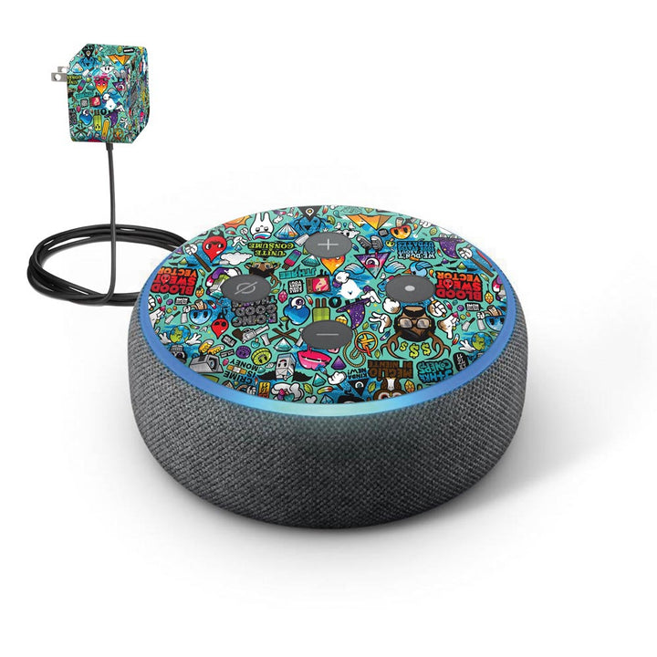 StickerArt 06 skin of Amazon Echo Dot (3rd Gen) by sleeky india