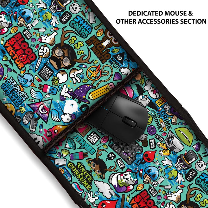 Sticker Bomb 06 - 2in1 Keyboard & Mouse Sleeves