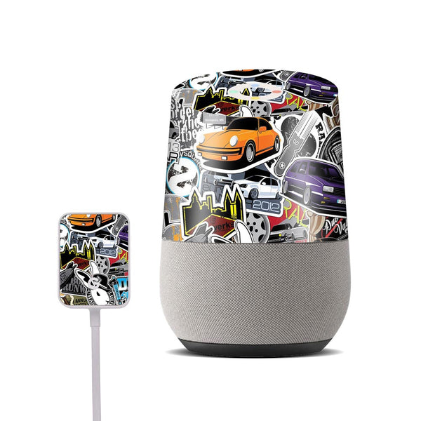 sticker bomb 09 skin for google home by sleeky india
