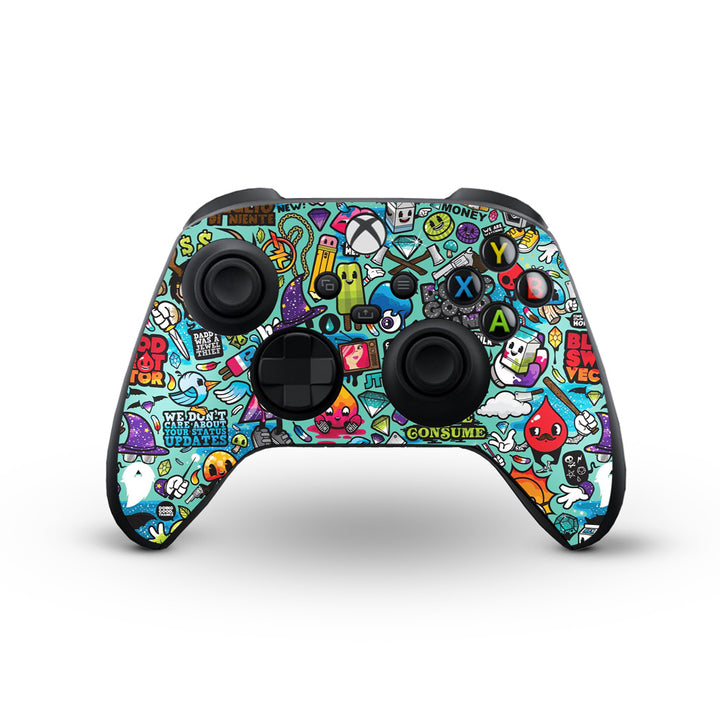 StickerArt 06 - Skins for X-Box Series Controller by Sleeky India