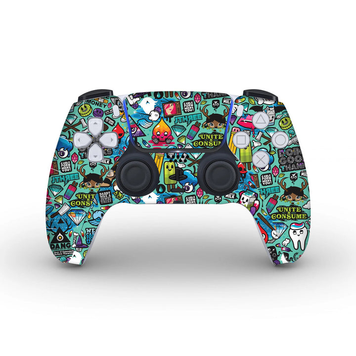 StickerArt 06 -  Skins for PS5 controller by Sleeky India
