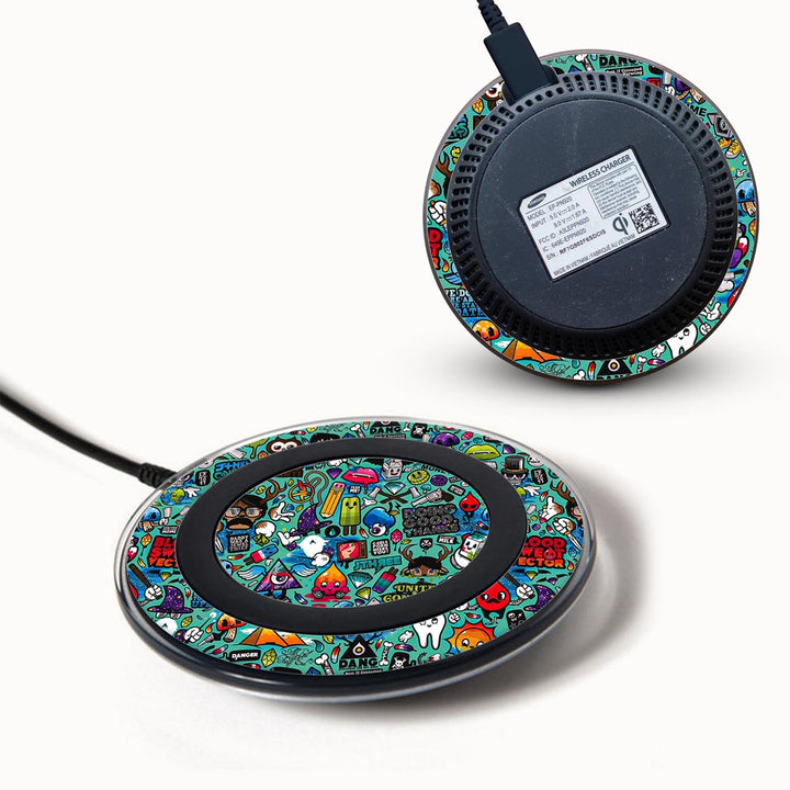 StickerArt 06 skin for Samsung Wireless Charger 2015 by sleeky india